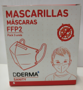 MASCARA FFP2 CRIANÇA CX 3 UND