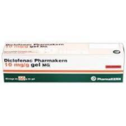Diclofenac Pharmakern 10 mg/g x 100 g gel bisnaga