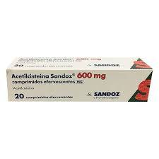 Acetilcistena Sandoz MG 600 mg x 20 comp eferv