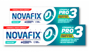 Novafix Pro3 Creme Adesivo Prtese Frescura 70 g com Oferta de Creme Adesivo 50 g