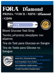 Fora Diamond Pl Tira Sangue Glic X 50