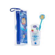 Ch.Hig8543200000 Chicco Conjunto de Higiene Oral Menino 3A-6A Azul