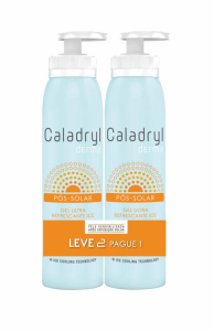 Caladryl Derma Ice Duo Gel ultra refrescante ps-solar 2 x 150 ml com Oferta de 2 Embalagem