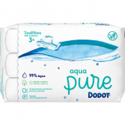 Dodot Aqua Pure Trio Toalhetes recarga 3 x 48 Unidade(s) com Oferta de 3ª Embalagem