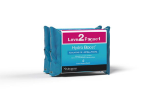 Neutrogena Hydro Boost Duo Toalhitas de limpeza facial 2 x 25 Unidade(s) com Oferta de 2 Embalagem