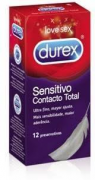Durex Sensitivo Contacto Total Preservativo X 12