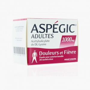 Aspegic 1000 1800 mg x 20 p sol oral saq