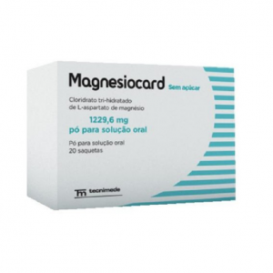 Magnesiocard sem acar 1229,6 mg x 20 carteiras