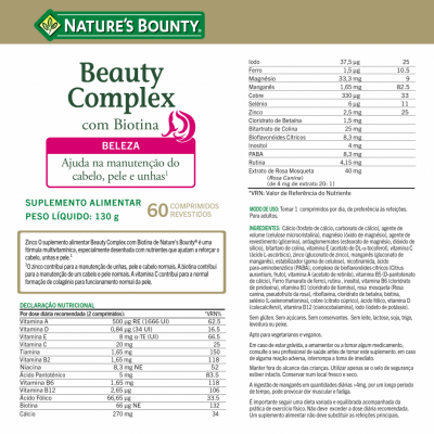 Natures Bounty Beauty Complex Comp X60
